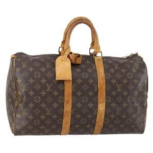 LOUIS VUITTON Monogram Keepall 45 Boston Bag M41428 LV Auth yk19560